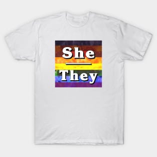 She-They Pronouns: Inclusive T-Shirt